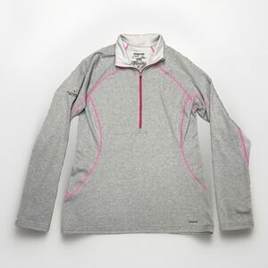 Patagonia JACKET Womens Size M Gray Capilene 3 Midweight Zip‎ TELLURIDE Course